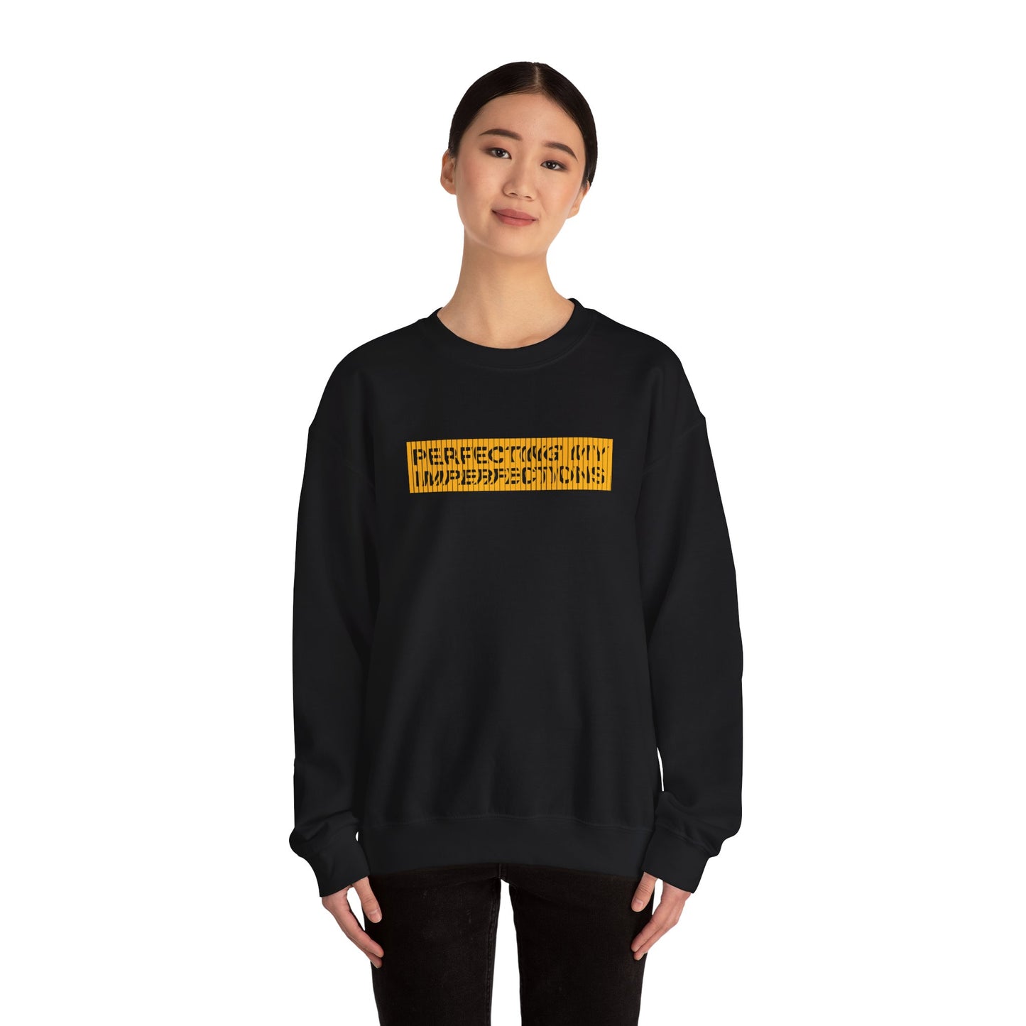 Perfecting My Imperfections Unisex Heavy Blend™ Crewneck Sweatshirt