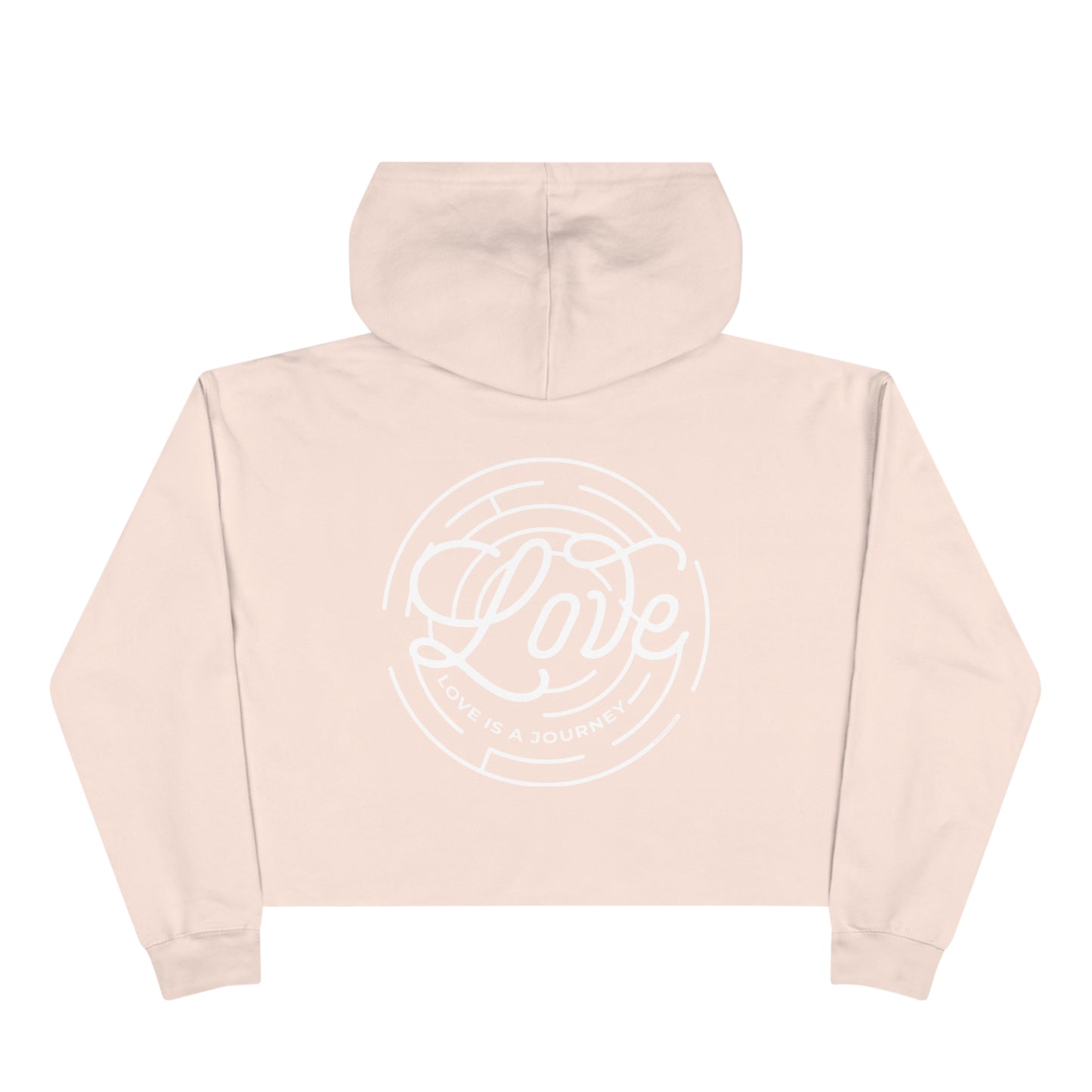 Love is A Journey Women's Crop Hoodie