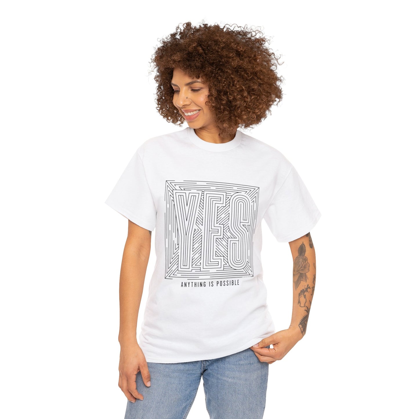 YES, Anything is Possible Unisex Heavy Cotton Tee