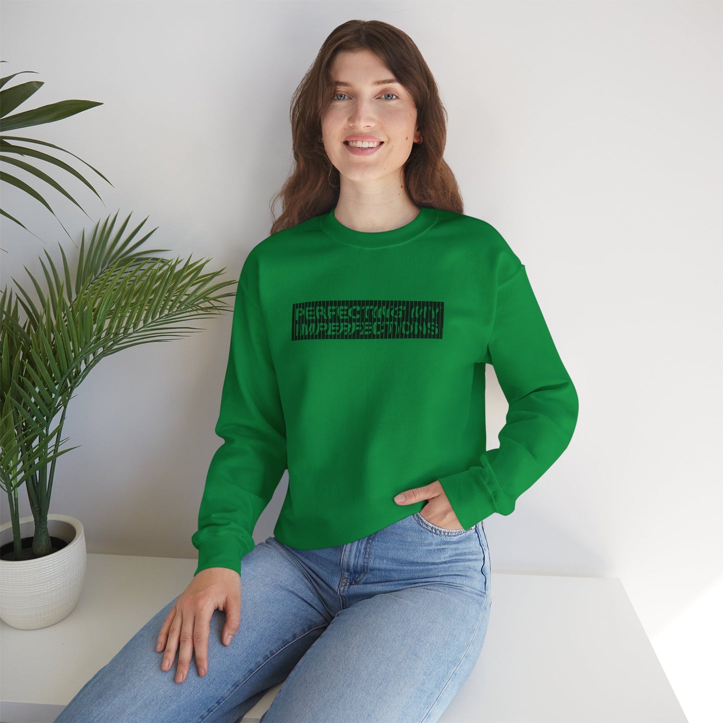 Perfecting My Imperfections Unisex Heavy Blend™ Crewneck Sweatshirt