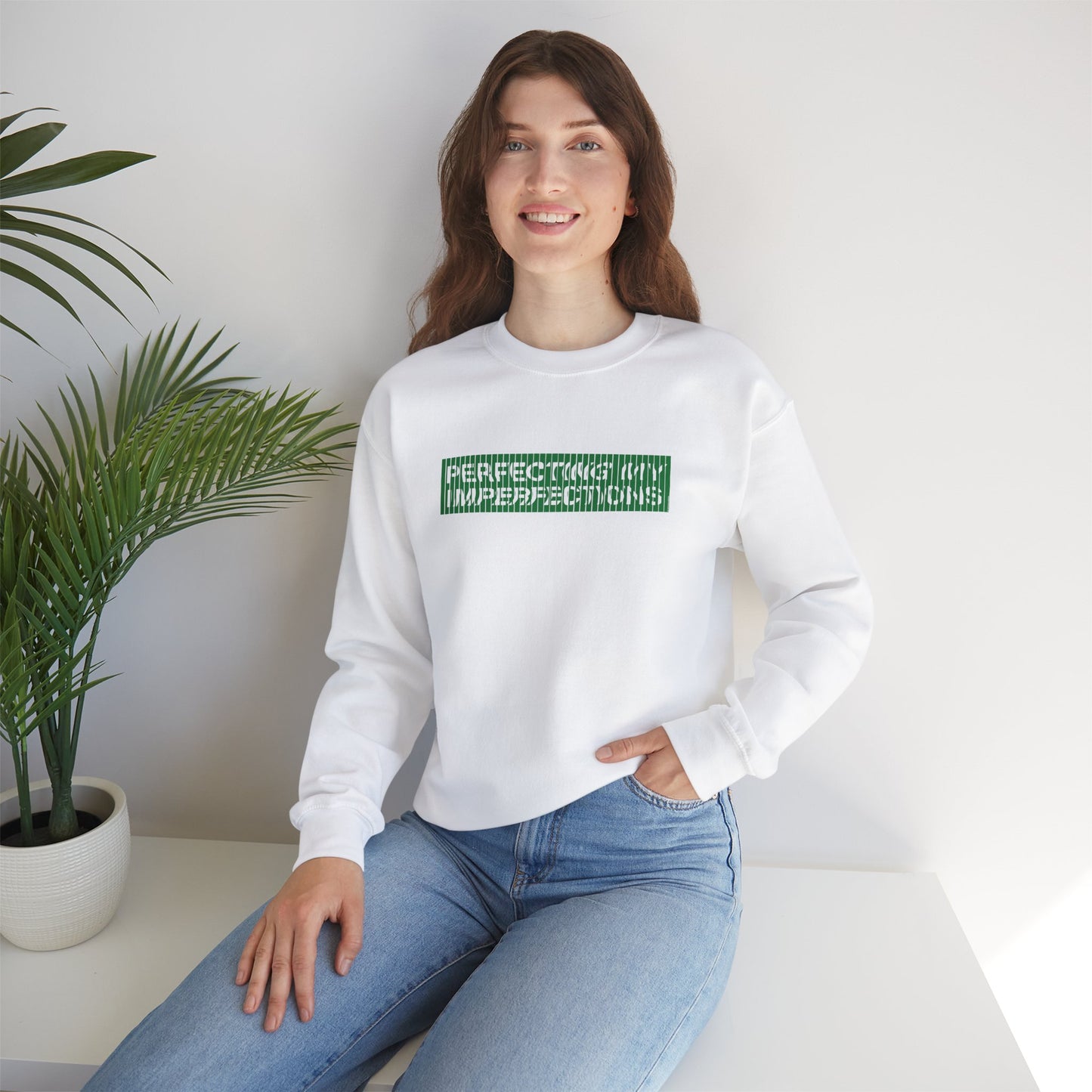 Perfecting My Imperfections Unisex Heavy Blend™ Crewneck Sweatshirt