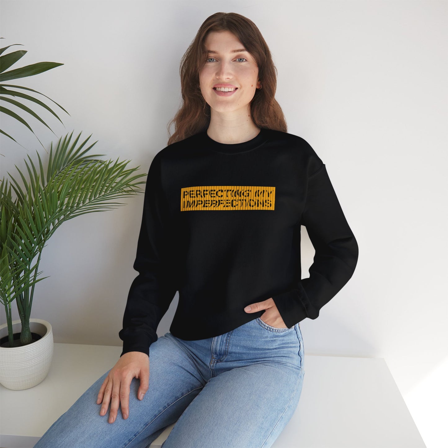 Perfecting My Imperfections Unisex Heavy Blend™ Crewneck Sweatshirt