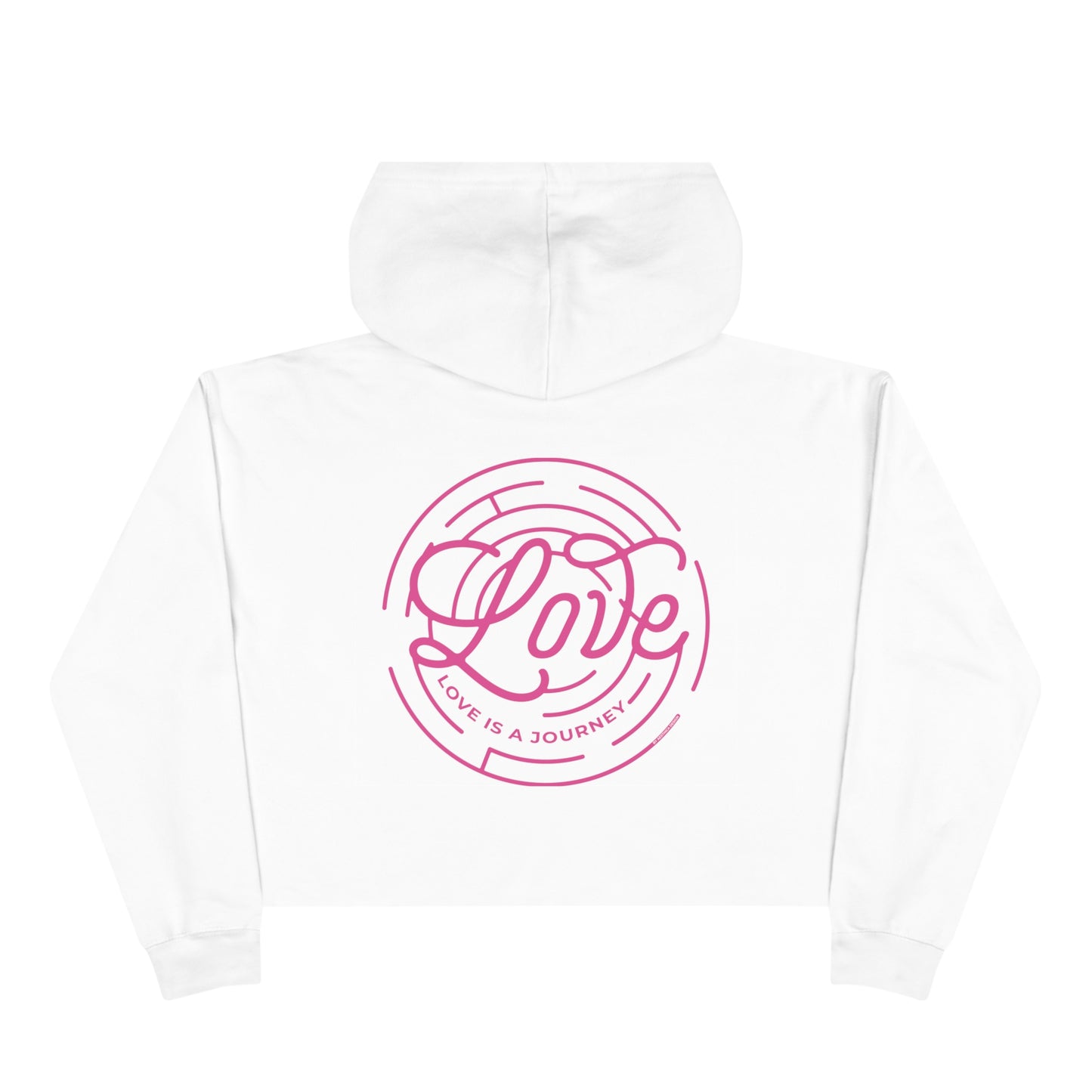 Love is A Journey Women's Crop Hoodie