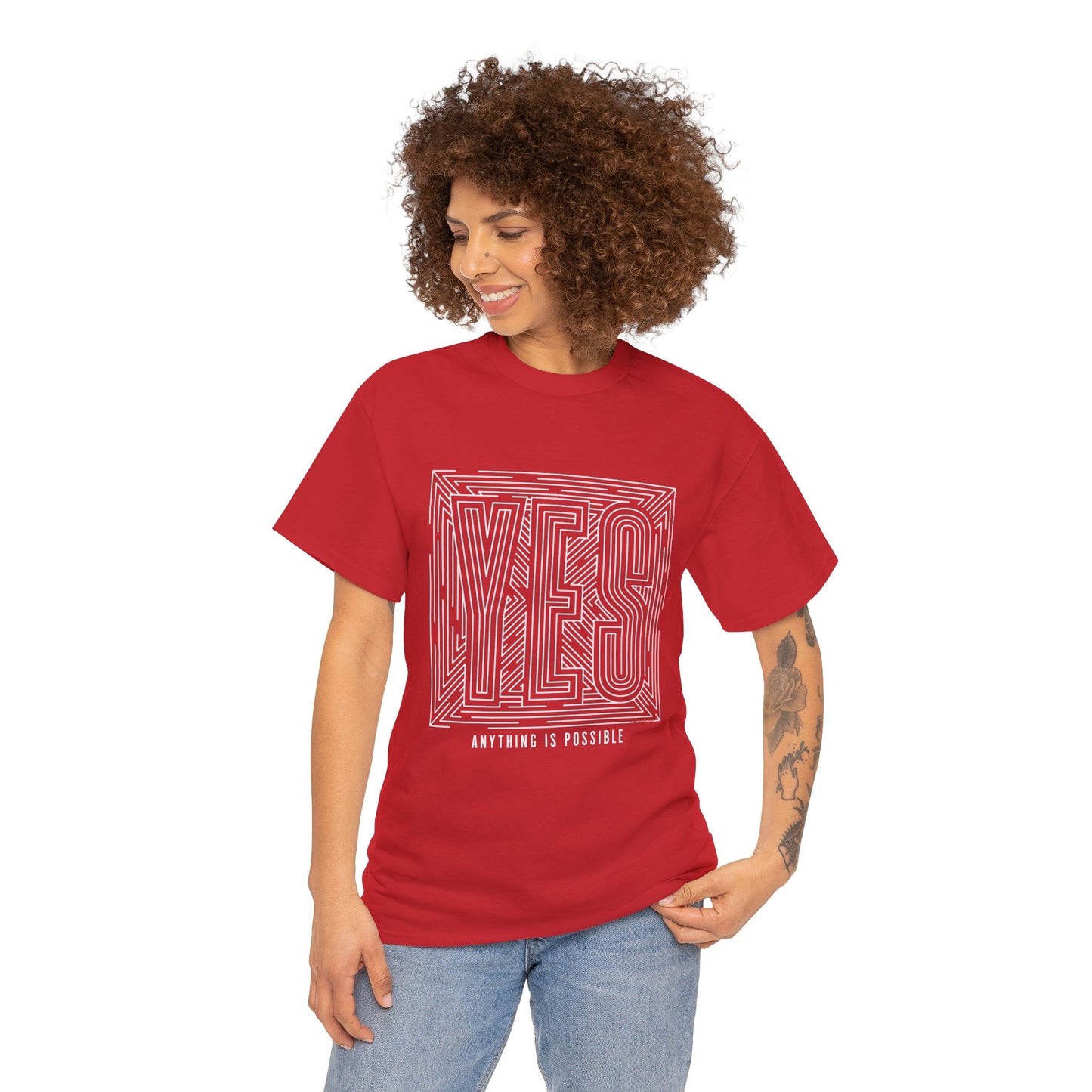 YES, Anything is Possible Unisex Heavy Cotton Tee