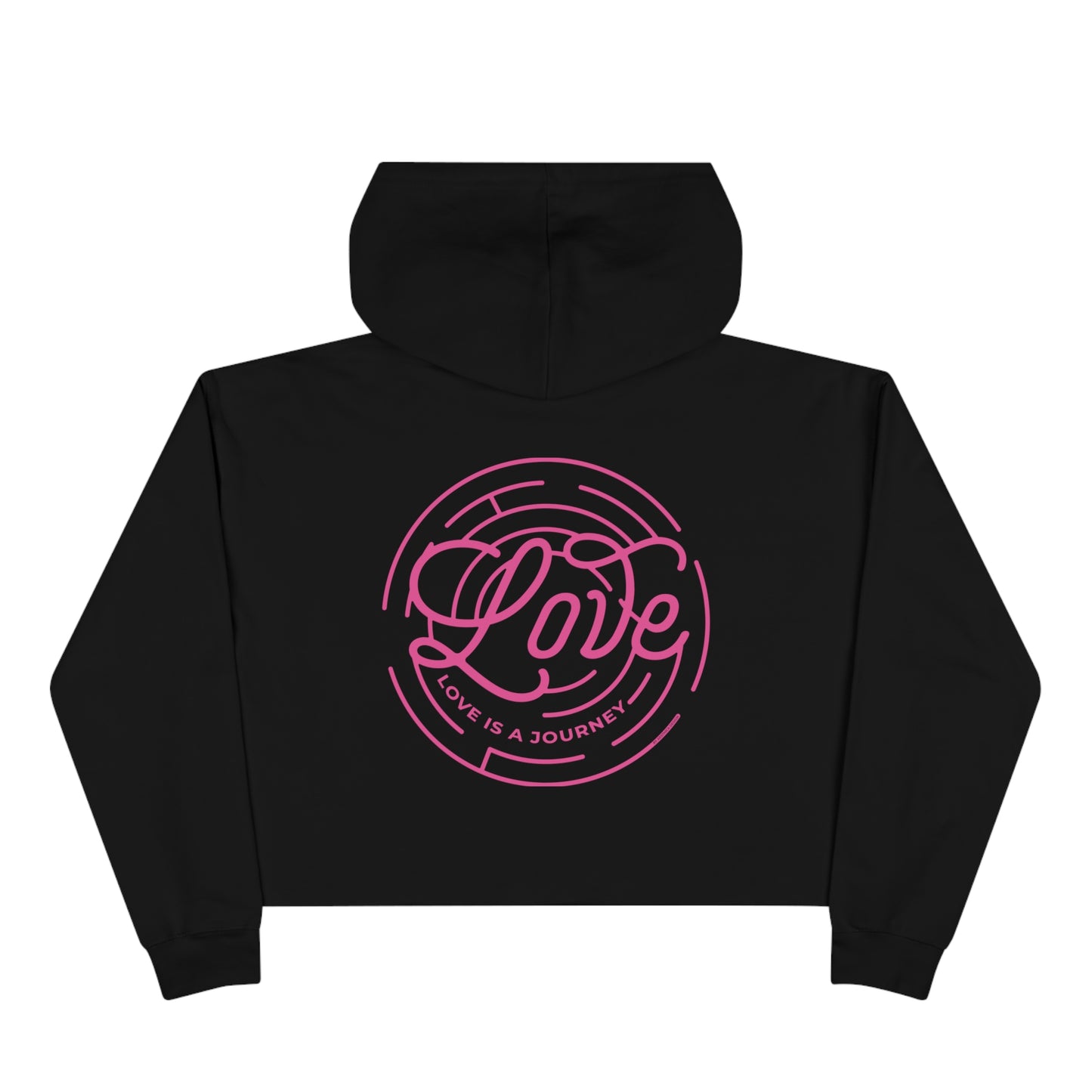 Love is A Journey Women's Crop Hoodie