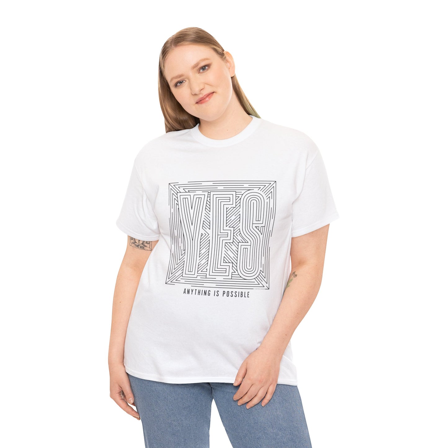 YES, Anything is Possible Unisex Heavy Cotton Tee