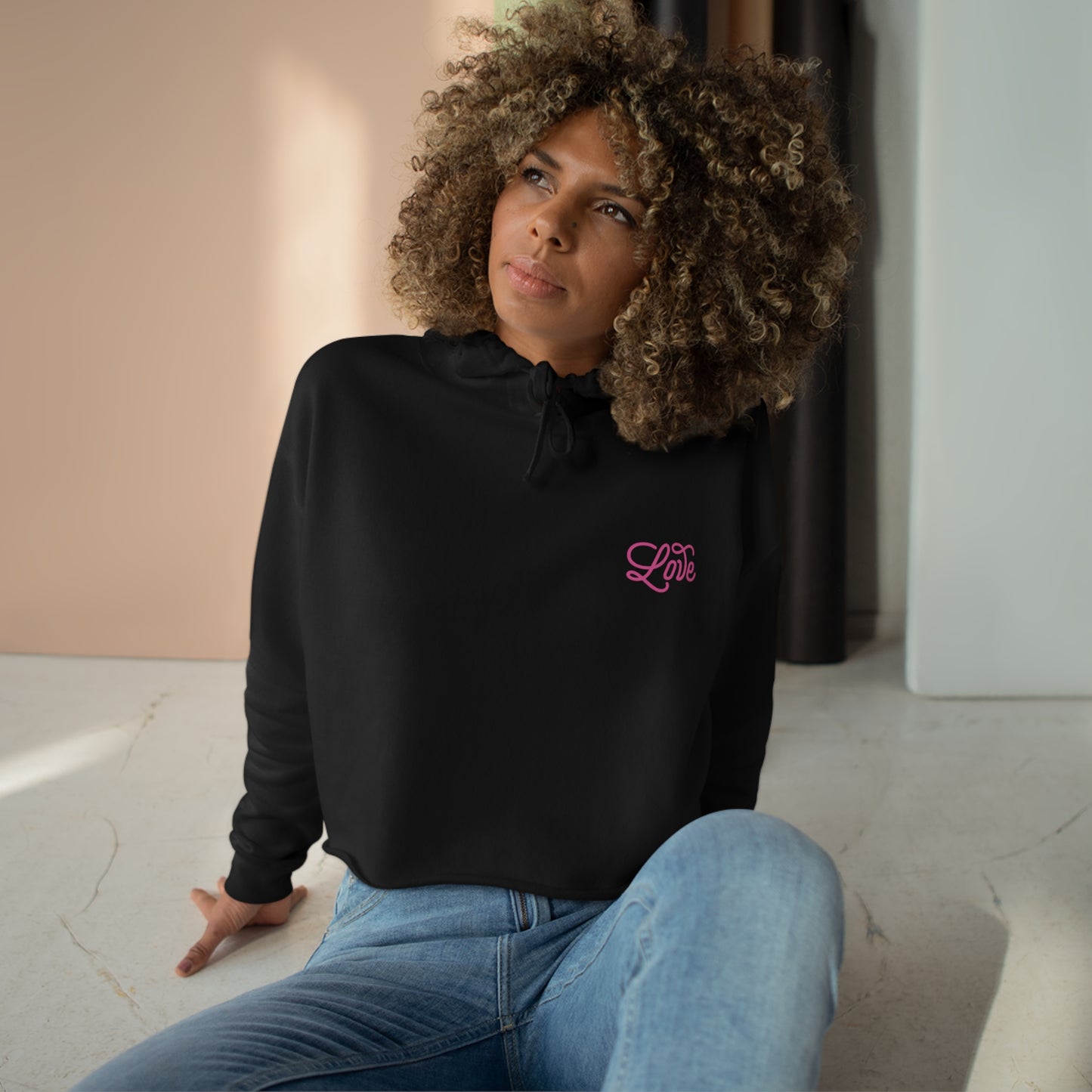 Love is A Journey Women's Crop Hoodie