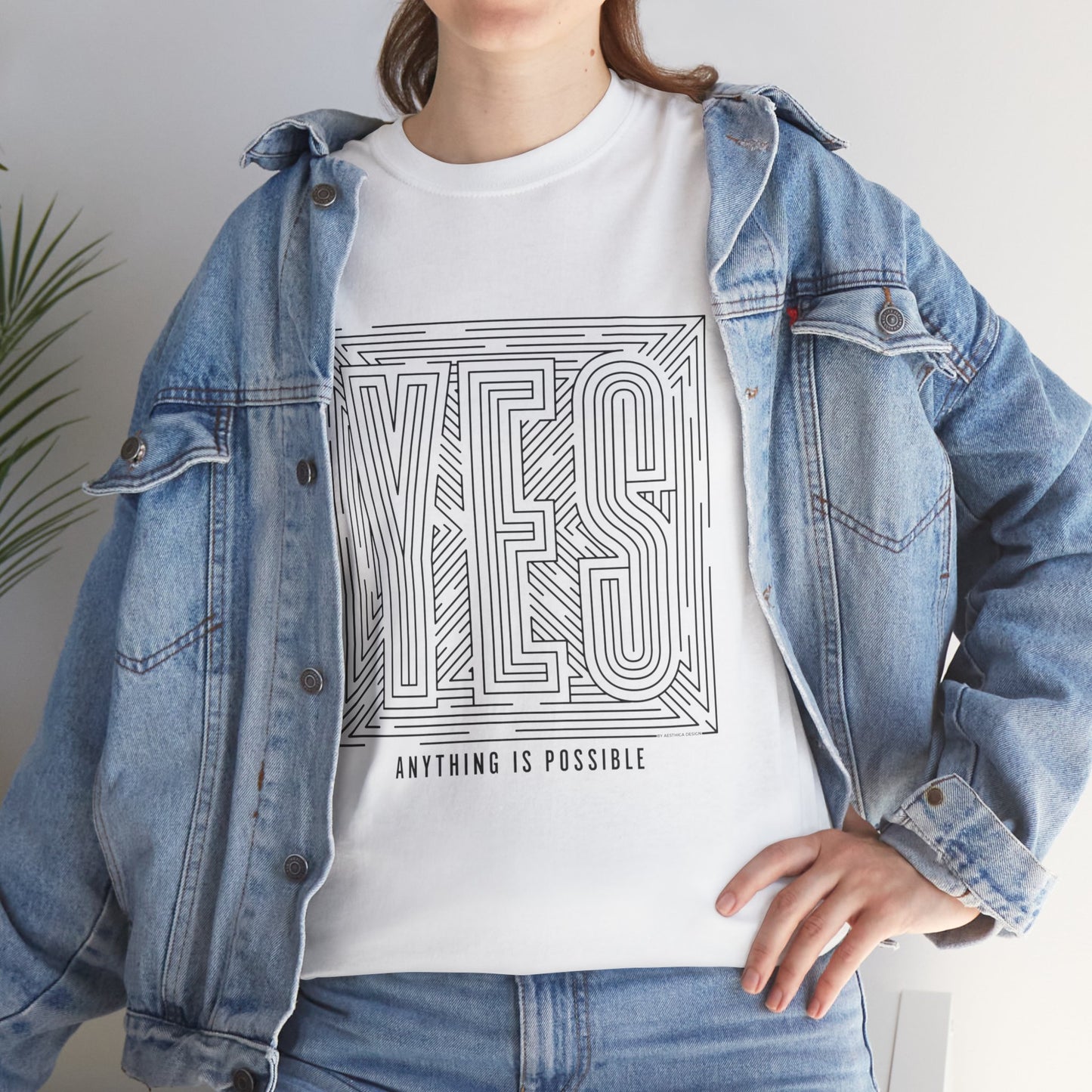 YES, Anything is Possible Unisex Heavy Cotton Tee