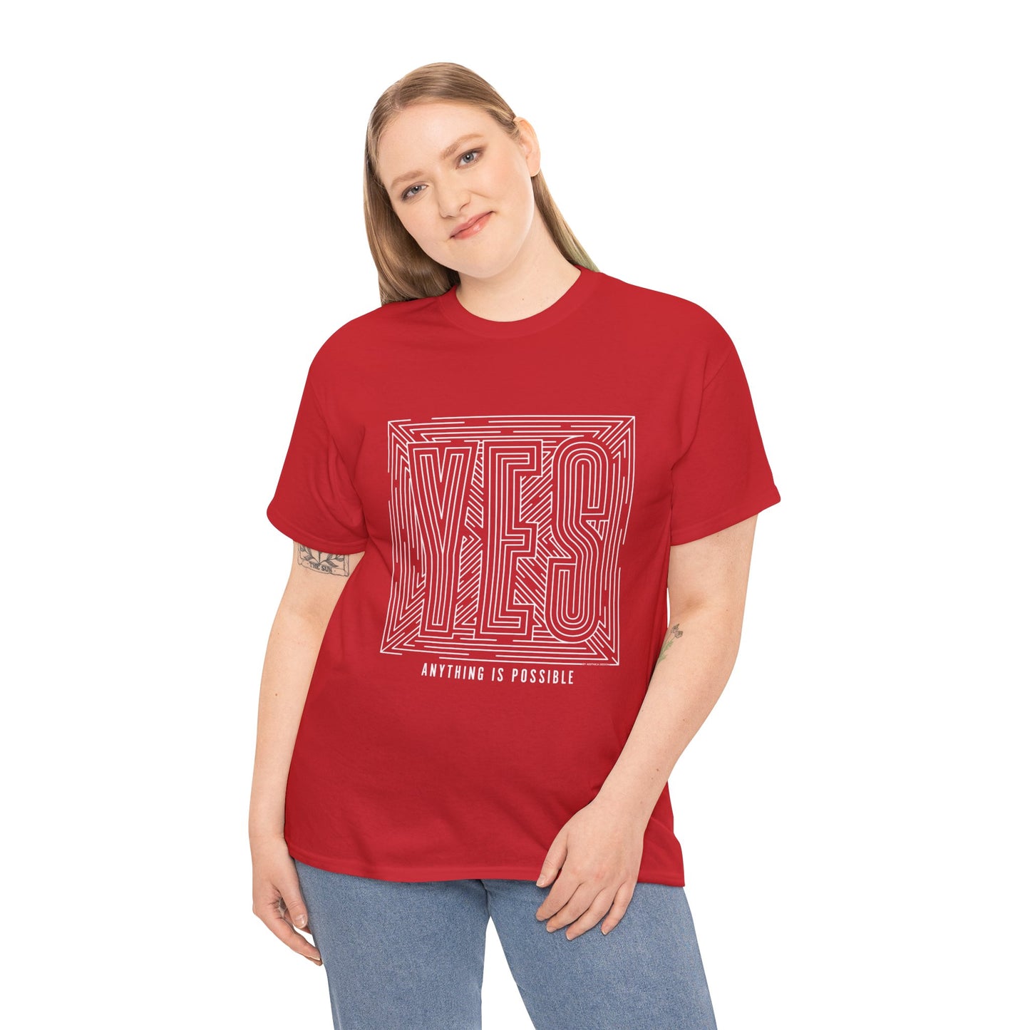 YES, Anything is Possible Unisex Heavy Cotton Tee