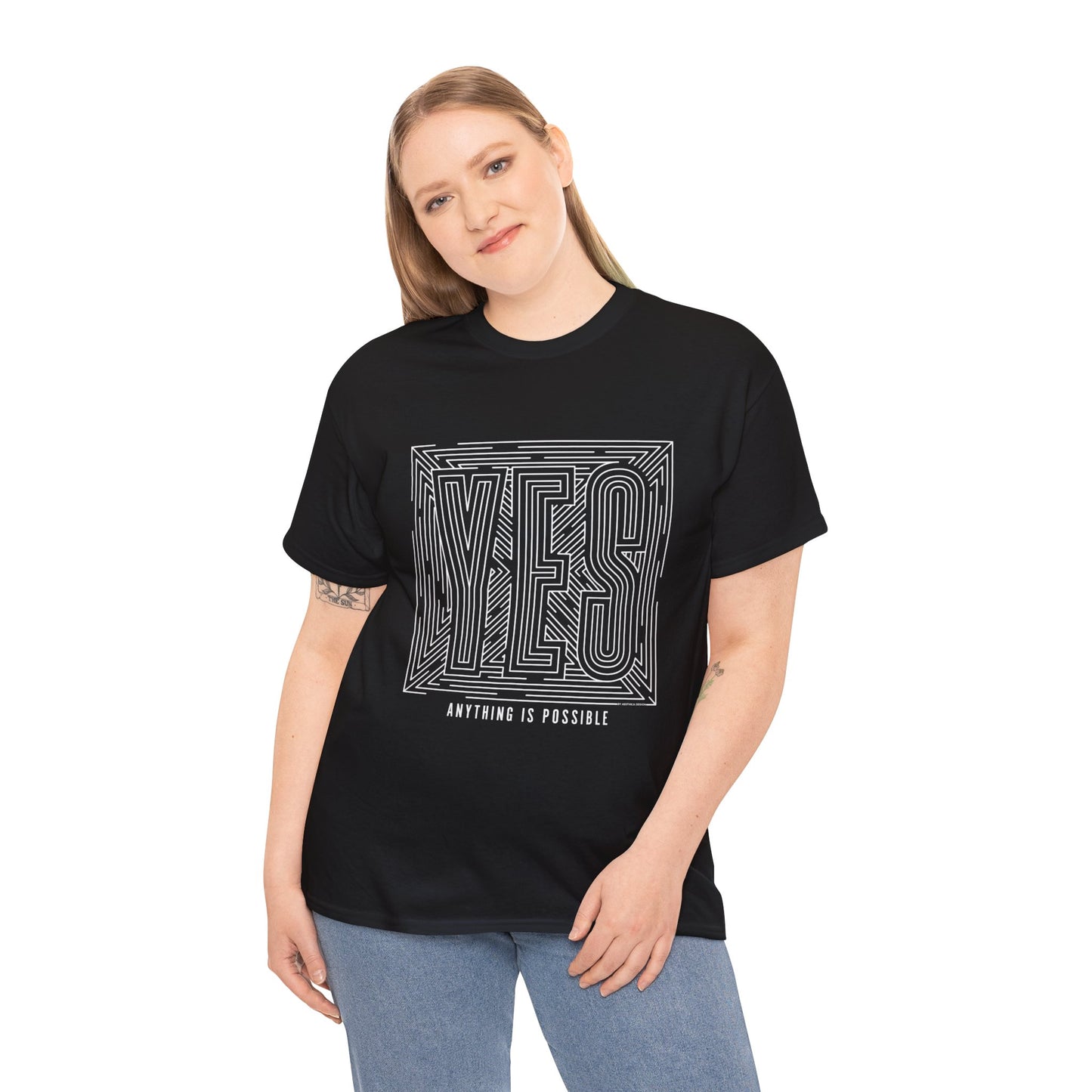 YES, Anything is Possible Unisex Heavy Cotton Tee